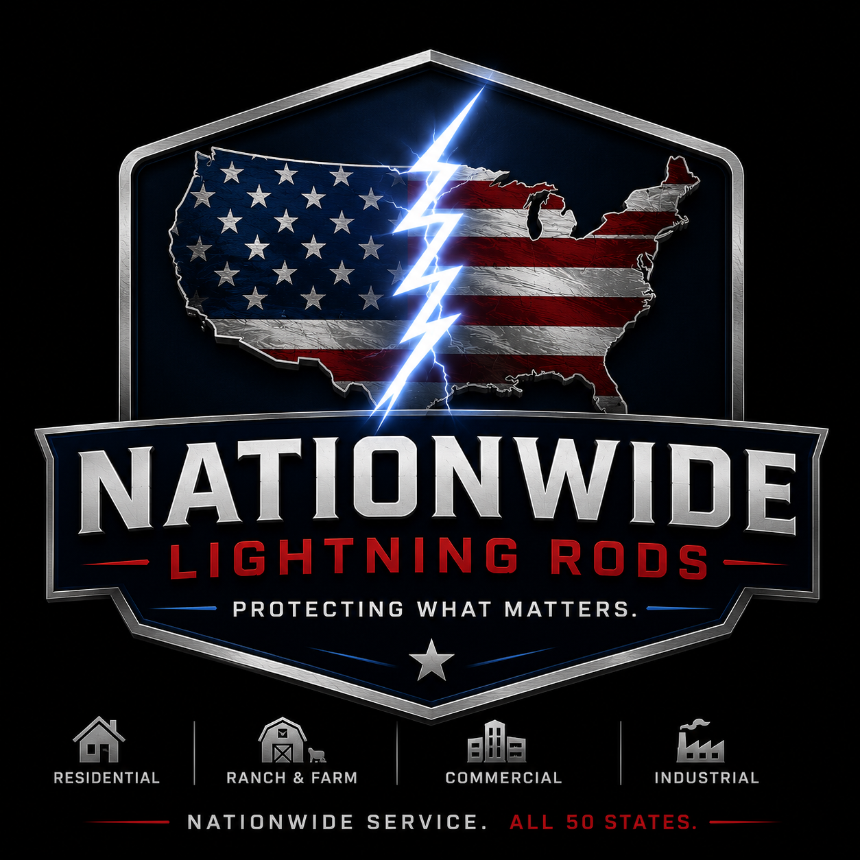Nationwide Lightning Rods logo